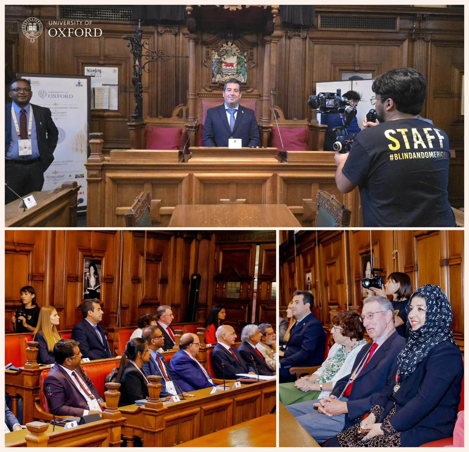 Imágenes de la ceremonia en Oxford Town Hall en 2026.